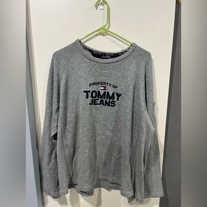 Tommy Hilfiger Grey Crewneck Sweatshirt with Logo